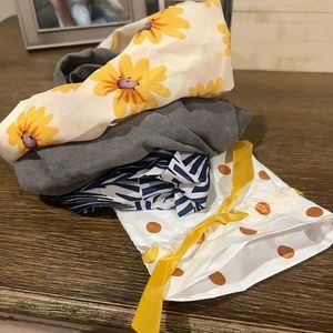 BRAND NEW Womens top knot head bands set of 3